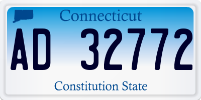 CT license plate AD32772