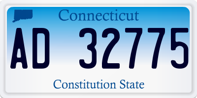 CT license plate AD32775
