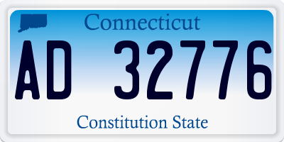 CT license plate AD32776