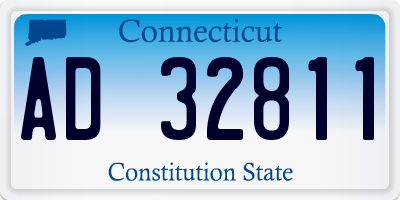 CT license plate AD32811