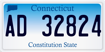 CT license plate AD32824