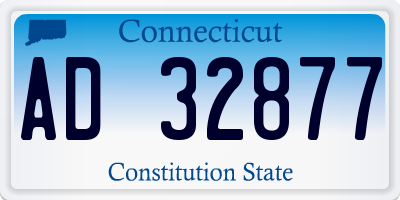 CT license plate AD32877
