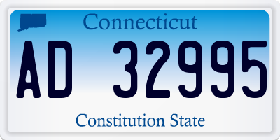 CT license plate AD32995