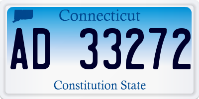CT license plate AD33272