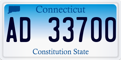 CT license plate AD33700