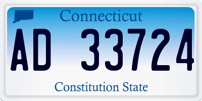 CT license plate AD33724