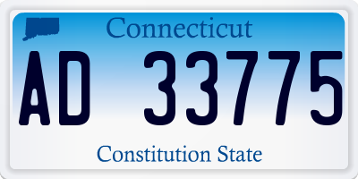 CT license plate AD33775
