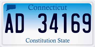 CT license plate AD34169