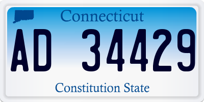 CT license plate AD34429