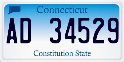 CT license plate AD34529