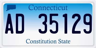 CT license plate AD35129