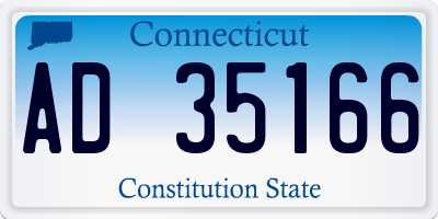 CT license plate AD35166