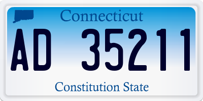 CT license plate AD35211