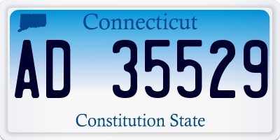 CT license plate AD35529