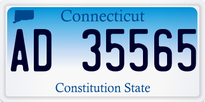 CT license plate AD35565