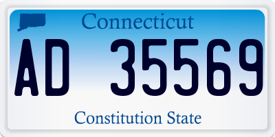 CT license plate AD35569
