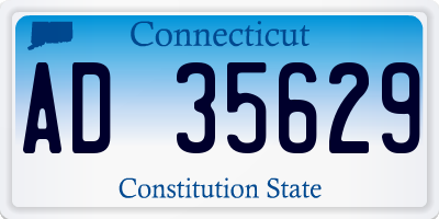 CT license plate AD35629
