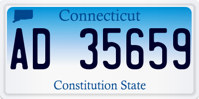 CT license plate AD35659