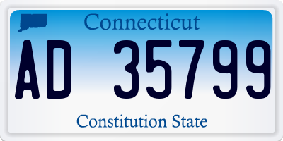 CT license plate AD35799