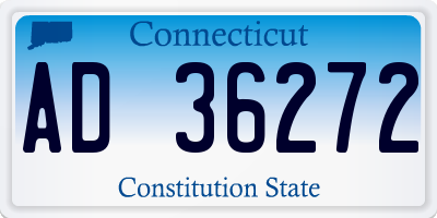 CT license plate AD36272