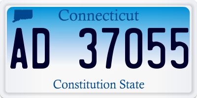 CT license plate AD37055