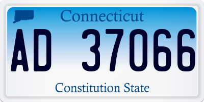 CT license plate AD37066