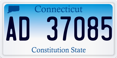 CT license plate AD37085