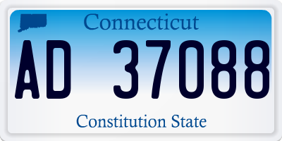 CT license plate AD37088