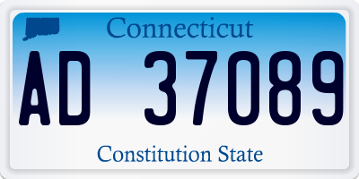 CT license plate AD37089