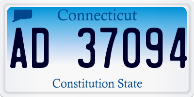 CT license plate AD37094