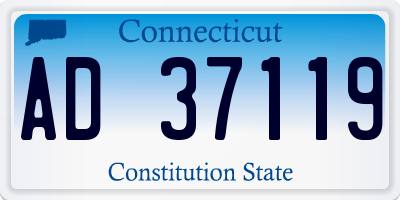 CT license plate AD37119