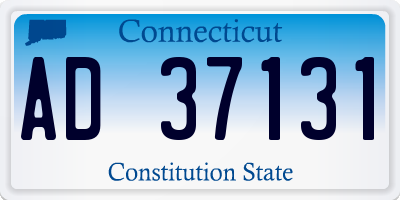 CT license plate AD37131
