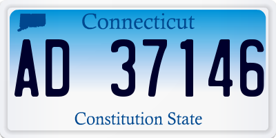 CT license plate AD37146
