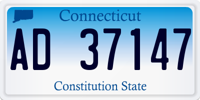 CT license plate AD37147