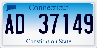 CT license plate AD37149