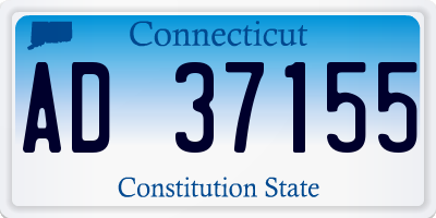 CT license plate AD37155
