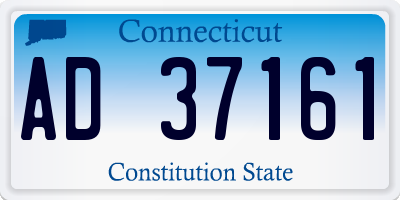 CT license plate AD37161