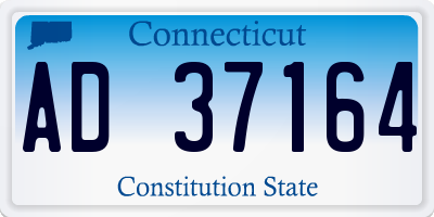 CT license plate AD37164