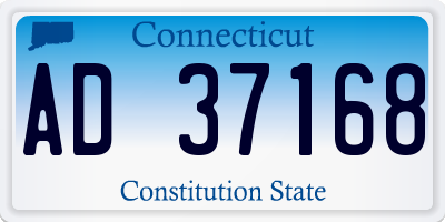 CT license plate AD37168