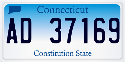 CT license plate AD37169