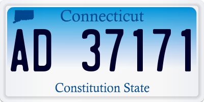 CT license plate AD37171