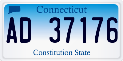 CT license plate AD37176