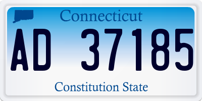 CT license plate AD37185