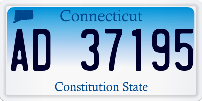 CT license plate AD37195