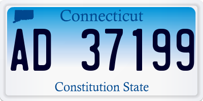 CT license plate AD37199