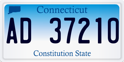 CT license plate AD37210