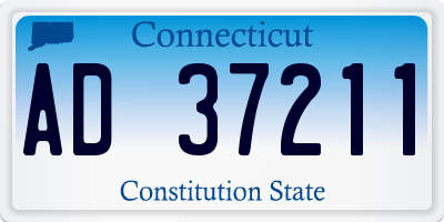 CT license plate AD37211