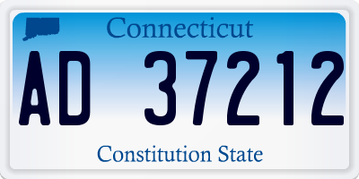 CT license plate AD37212