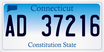 CT license plate AD37216