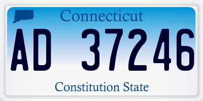 CT license plate AD37246
